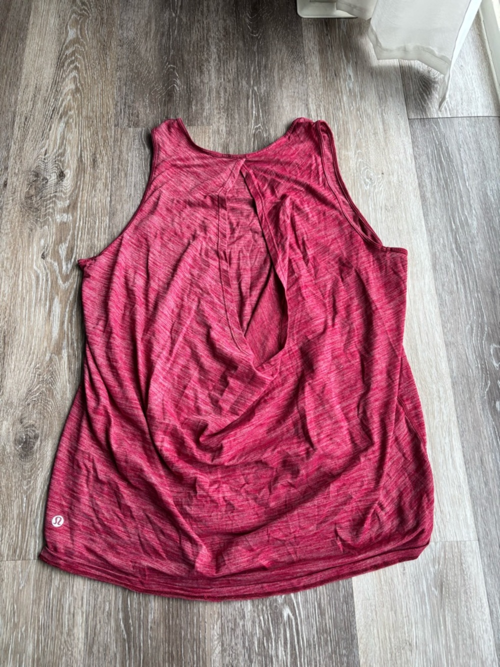 lululemon athletica Open-Back Draped Tank Top in Heathered Raspberry